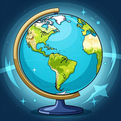 Cartoon Globe Earth