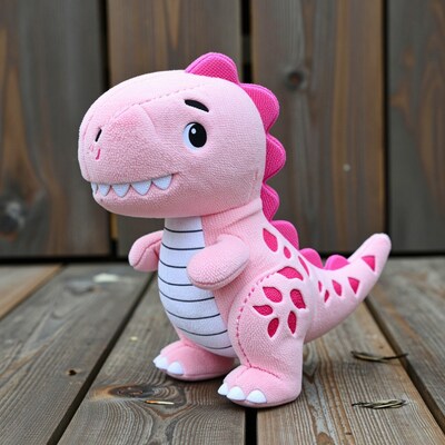 Pink Dinosaur Plush Toy
