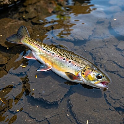 Rainbow Trout in Shallow Water