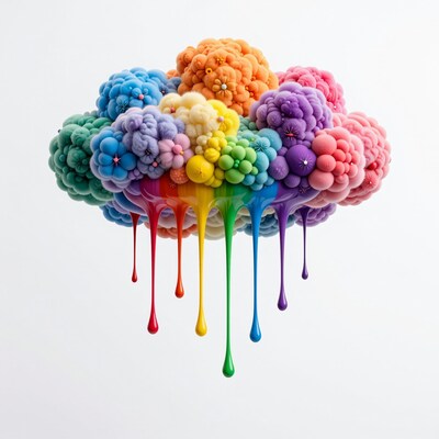 Rainbow Flower Cloud
