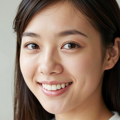 Smiling Asian Woman Portrait