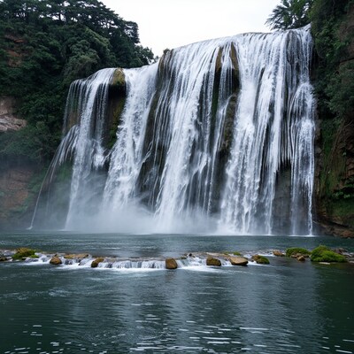 Massive Waterfall Landscape