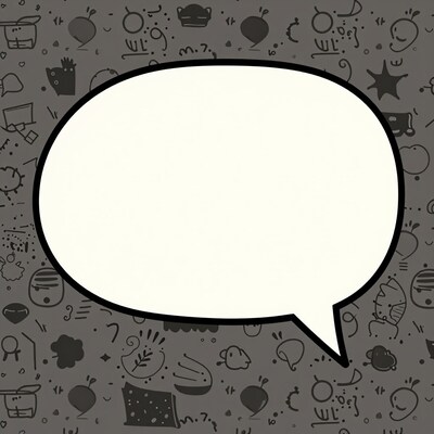 Blank speech bubble