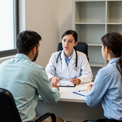 Female Doctor Consulting Couple