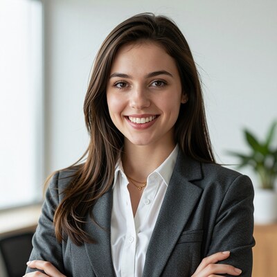 Smiling businesswoman portrait
