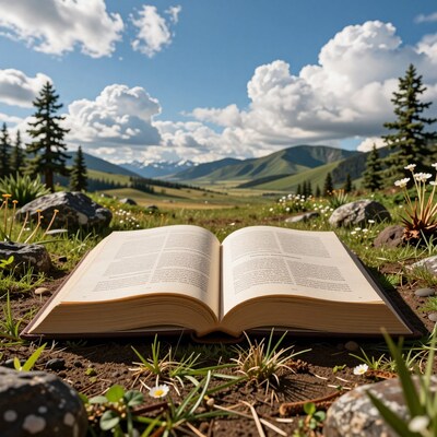 Open Book in Mountain Meadow
