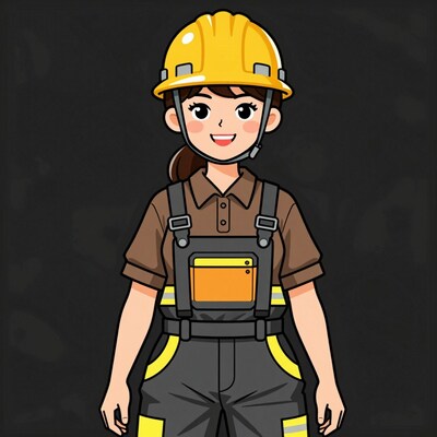 Female construction worker