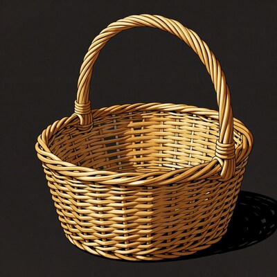 Woven Basket Illustration