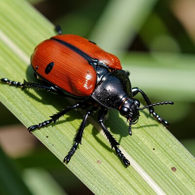 Red and Black Beetle