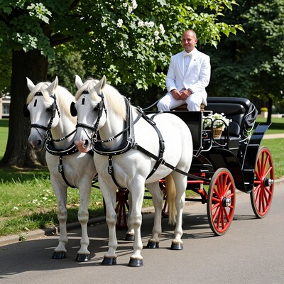 White Horses Carriage