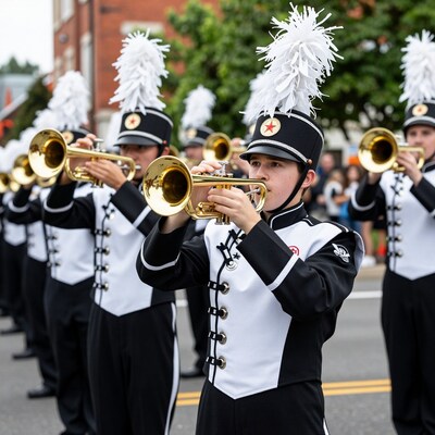 Marching Band Trumpet Players