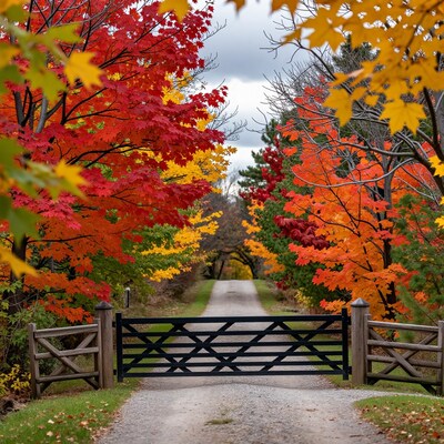 Autumn Gate Pathway