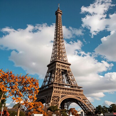 Eiffel Tower in Autumn