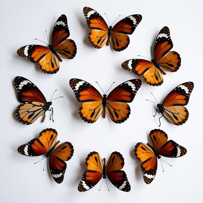 Monarch Butterflies Circle