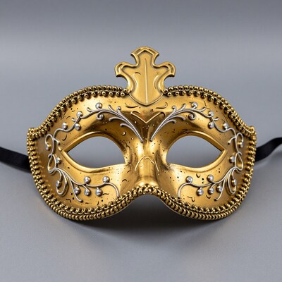 Golden Venetian Masquerade Mask