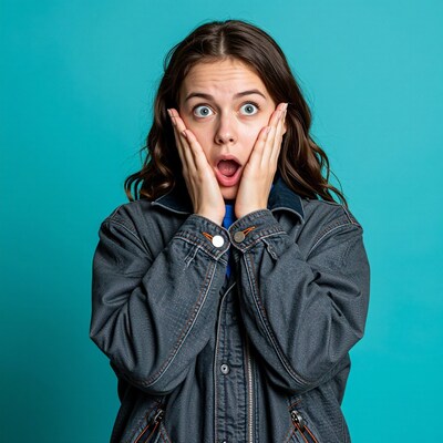 Shocked young woman