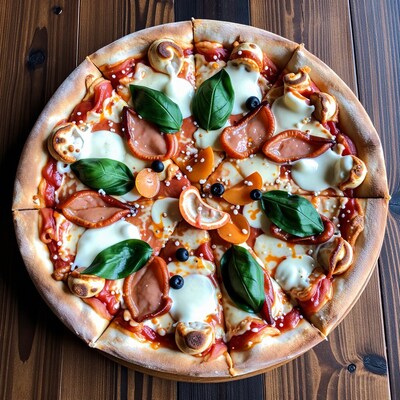 Smiling Pizza Face