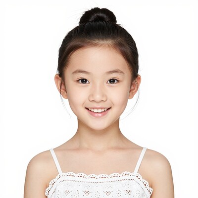 Smiling Asian Girl Portrait