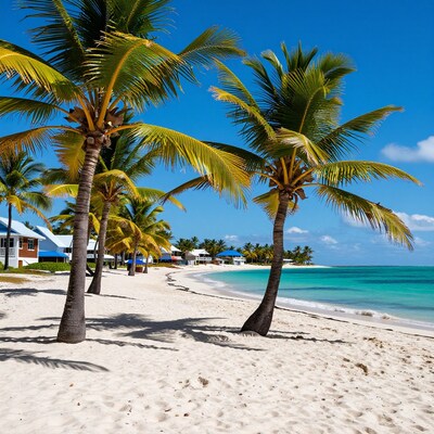 Tropical Beach Palm Trees