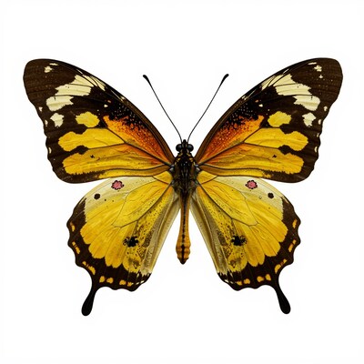 Yellow and Black Butterfly