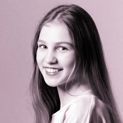 Smiling teenage girl portrait