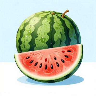 Watermelon slice illustration