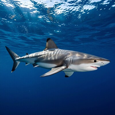 Bull Shark Swimming Underwater