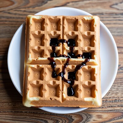 Waffle with Syrup