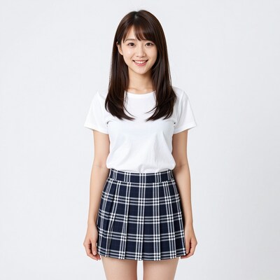 Japanese girl in school uniform