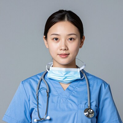 Asian female nurse portrait