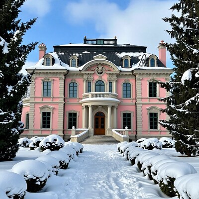 Pink Winter Mansion
