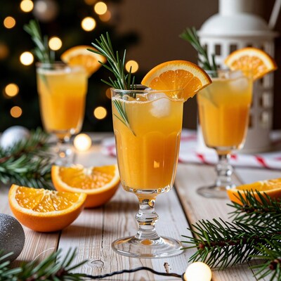Christmas Orange Rosemary Punch