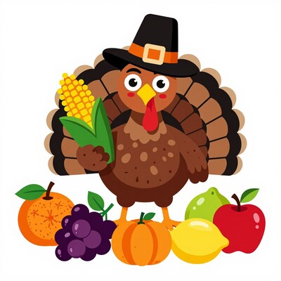 Cartoon Thanksgiving Turkey