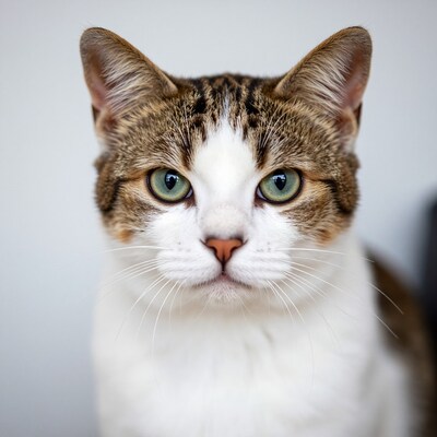 Close-up Tabby Cat Portrait