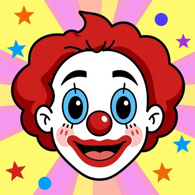 Cartoon Clown Face