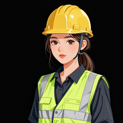 Female construction worker