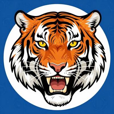 Angry Tiger Head Logo