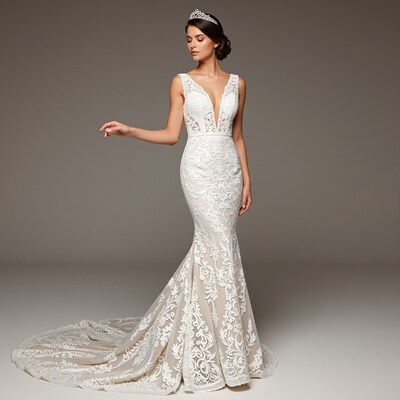 Woman in White Wedding Dress
