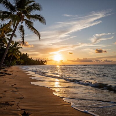 Tropical Beach Sunset