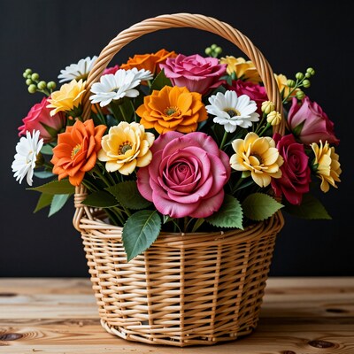 Flower Basket Bouquet