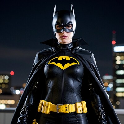 Batgirl in Black and Yellow Costume