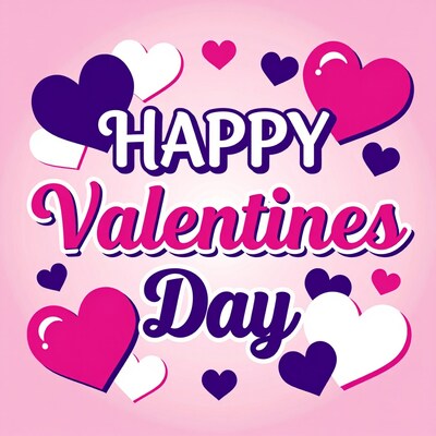 Happy Valentines Day Hearts