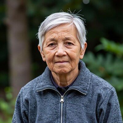 Elderly Asian Woman Portrait