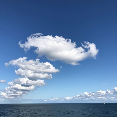 Clouds over ocean