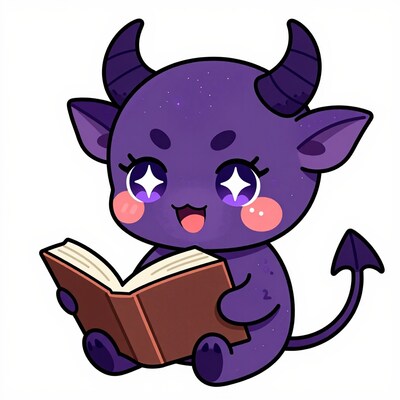 Purple Devil Reading Book