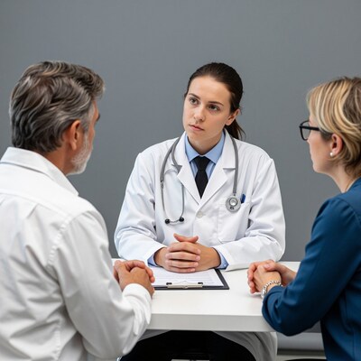 Female Doctor Consulting Patients