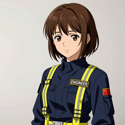 Chinese female engineer anime