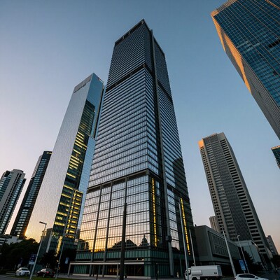 Skyscrapers at Sunset