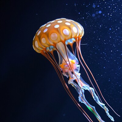 Spotted Orange Jellyfish