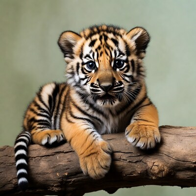 Cute Baby Tiger Cub